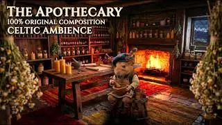 Deep Focus Celtic Room 🌿🌧️ | Heavy Rain & Fireplace Ambience for Writing