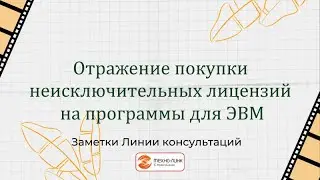 Отражение покупки неисключительных лицензий на программы для ЭВМ