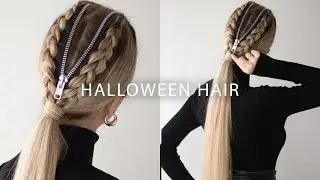 EASY Halloween Hairstyle 🎃 DIY Halloween costume