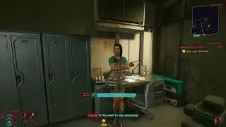 Cyberpunk 2077: She's on the phone? Yes, but no.