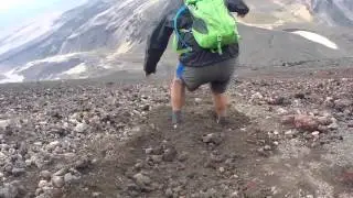 Scree Skiing Mt Doom