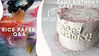 Rice paper Sprinkles! & Common Questions, How to recycle rice paper and make Easy Birthday Cake