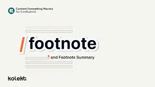 Footnote & Footnote Summary for Confluence Cloud | Content Formatting Macros for Confluence (2022)