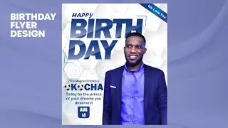 How to design a birthday flyer with coreldraw | Coreldraw birthday flyer | Coreldraw tutorial