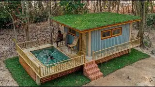 [ Full Video ] Building Two Story Villa With Private Underground Living Room and Swimming Pool