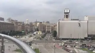 Time Lapse Maiden Square in Kiev, Ukraine