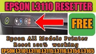 How to Reset Epson L3101 Printer |Epson L3110 Reset Kaise Kare ! L3120 Epson Printer Reset All Model