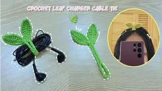 ถักที่รัดสายชาร์จไหมพรม🌱| crochet phone charger cable tie | Kataiythong