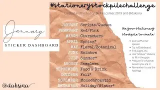 Stalogy Sticker Dashboard and Q&A - Collab with Ellie (January 2021)