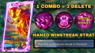 NEW HANZO 1 COMBO= 3 DELETE TRICKS!! (New Unkillable Build For Hanzo Collector)