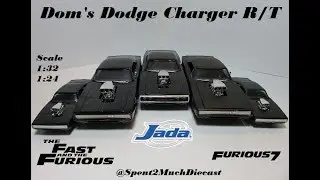 Dom's Dodge Charger R/T Diecast Comparison (Fast & Furious) Jada