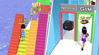 Run of Life 👶👩👵 All Levels Gameplay Trailer Android, iOS ROL1GP12