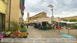 Market Day at Colle di Val d'Elsa, Tuscany, Italy