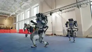 robots show off cool dance