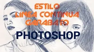 Estilo de línea continua / garabato con Photoshop