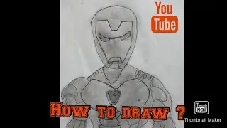 How to draw iron man | Avengers | Very Easy🔥
