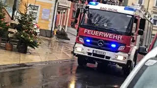 Einsatzfahrten Feuerwehren und Rotes Kreuz - Großbrand Bad Ischl, OÖ