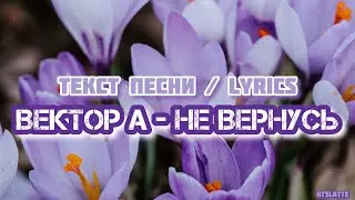 Вектор А - Не вернусь | Текст Песни / Lyrics
