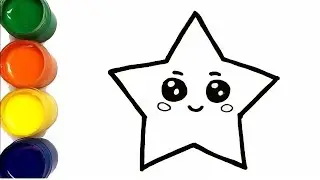 Как нарисовать звездочку | Сурет салу жұлдыз How to draw a star