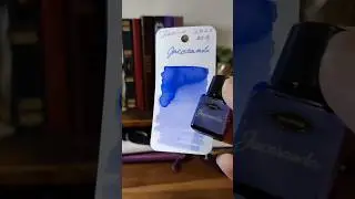 swatching jacoramda diamine ink 
