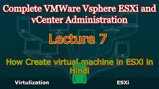 How to create virtual machine on ESXi 6.7 in hindi (Lecture-7)
