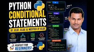 Python Conditional Statements | if, elif, else and Nested if-else