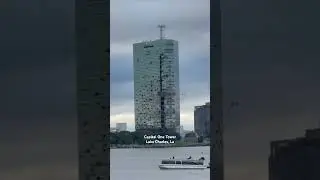 Capital One tower implosion. damaged due to multiple hurricanes. #lakecharles #implosion