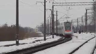 Электропоезд ЕКр1-002. Станция Подборцы