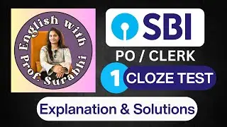 SBI PO Clerk Banking Exams English Practice: Cloze Test - Part 1