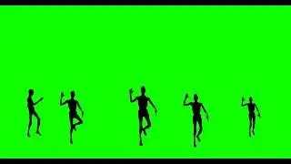 4K Green Screen Free - DANCING ZOMBIES Walking Dead