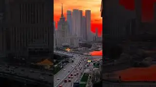 ☀️ Просто оцените этот красивейший закат в Москве
