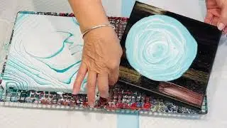 Different ACRYLIC ART/ Ring cup Pour beautiful background /DIY Home wall art decor GIFT IDEAS
