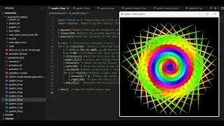 ✨ Hypnotic Dance of Colors: Python Triangle Animation Turtle Graphic