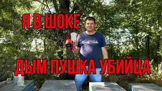 They put down the apiary, treated the mites with oxalic acid and thymol using a smoke gun, varoat...