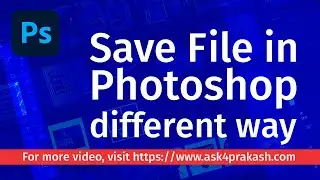 How to save file in Photoshop