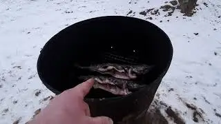 КАК ЗАКОПТИТЬ РЫБУ В БОЧКЕ.