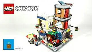 All Versions - LEGO Creator 3-in-1 | Townhouse Pet Shop and Café | Speed Build | 31097