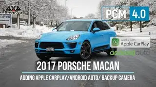 2017 Porsche Macan Adding Apple Carplay Android Auto Multimedia Navigation backup camera PCM 4.0
