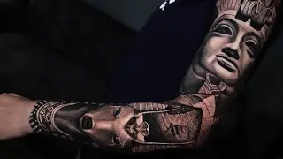 🔸OUTER SLEEVE COMPLETED IN ONE DAY TIMELAPSE TATTOO  (BY MR REYES INK)
