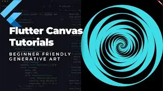 Generative Art Animation in Flutter Canvas - (2023 Aug)
