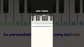 bunga terakhir - bebi romeo #piano #belajarpiano #shortfeed #pianocover
