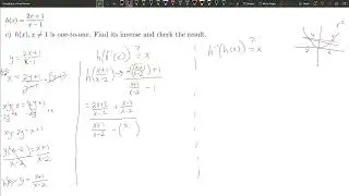 4c   Inverse function a little harder and verifying its inverse