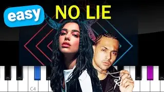 Sean Paul - No Lie ft Dua Lipa EASY PIANO TUTORIAL