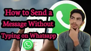 How to Send a Message Without Typing on Whatsapp in tamil | Techno Karthi