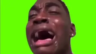 African Man Black Man Crying Green Screen - Chroma Key