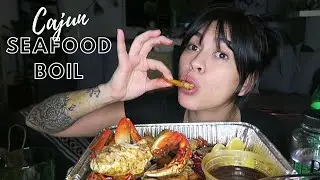 cajun seafood boil mukbang | eat with me