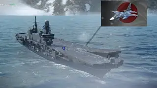 modern warships testing the it Cavour aircraft carrier