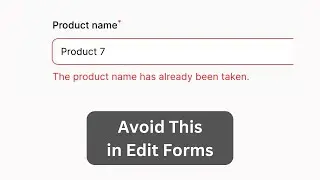 Filament Unique Validation: Ignore Current Record in Edit Form