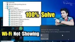 How to solve Wi-Fi Not showing Problem | 100% Fixed !! Try Now