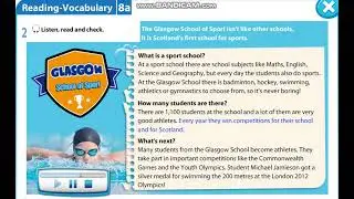 Excel 5 module 8 p98 Glasgow of sport text
